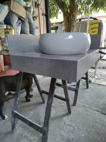 Bancada de lavatório cubra d sobre-por - Foto 2