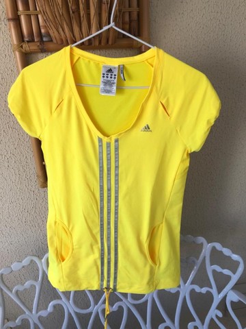 Camiseta de ginástica Adidas amarela - nova 