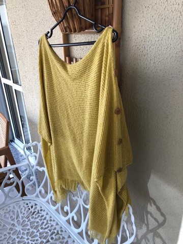 Poncho amarelo - tamanho Unico - Foto 4