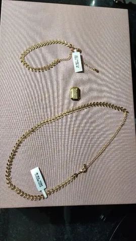 Lindo conjunto de corrente e pulseira  - Foto 2