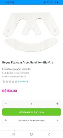 Régua de Foxcom Arco Alumínio