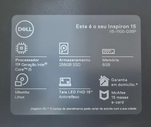 Notebook Dell Inspiron i15-i1100-d35p I5 24GB 256SSD - Foto 6