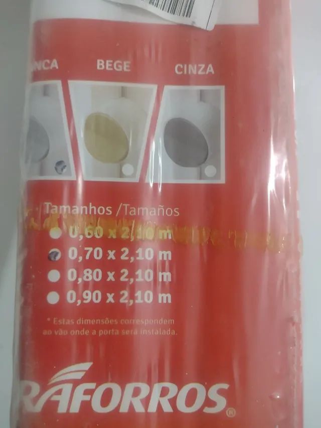 Porta Sanfonada de PVC 70cm x 2,10cm BRANCO - Foto 2