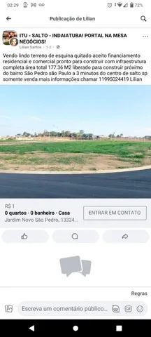 Captação de Terreno a venda na Rua das Palmas, Residencial Porto Seguro, Salto, SP