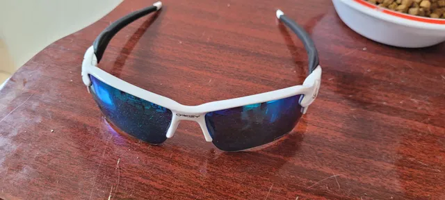 Oakley Flak 2.0 Branco / Vermelho - Fire Iridium