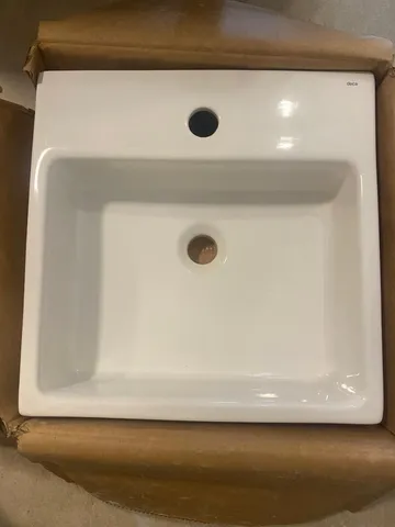 Cuba Semi Encaixe Quadrada com Mesa Deca L830 - nova, sem uso, na caixa original