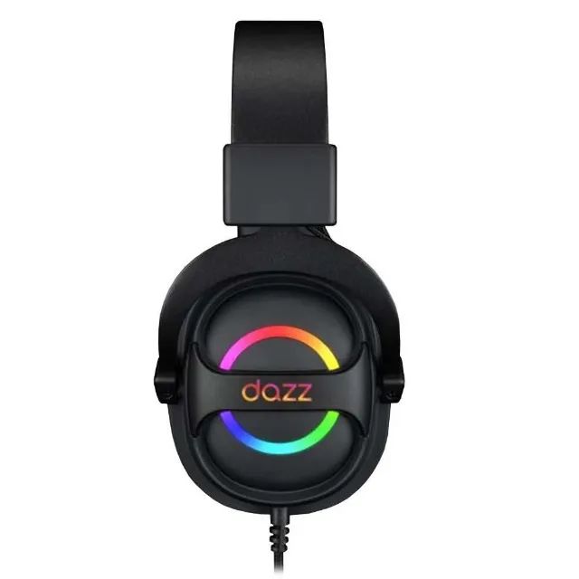 Fone De Ouvido Headset Gamer RGB Antares Scorpion Dazz Cor Preto - Foto 4