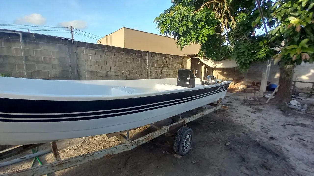Vendo barco de fibra completo - Foto 10