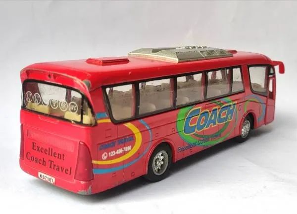 Miniatura Ônibus Coach Kinsmart 1/64 - Foto 2