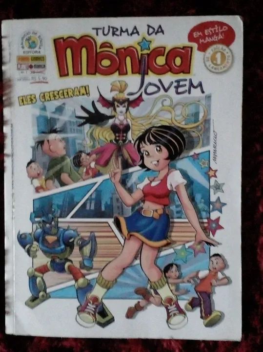 REVISTA ANTIGA MÔNICA JOVEM NÚMERO 1.