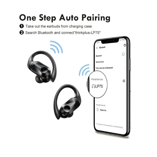 Fone De Ouvido Sem Fio Tws Bluetooth 5.3 Lenovo  - Foto 4