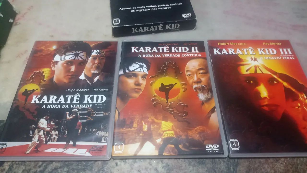 DVD karate kid A trilogia original usado perfeito - Foto 3