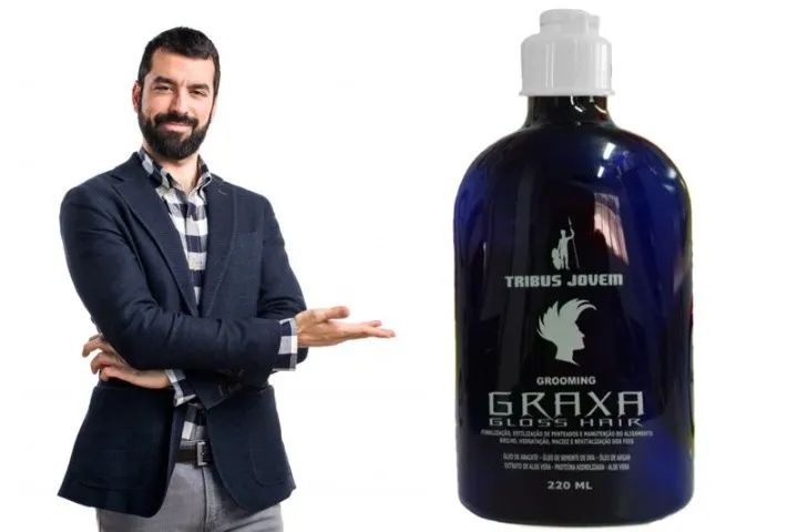 Pomada e creme para cabelo Grooming Graxa Gloss Hair: Estiliza, Finaliza, Mantém O Liso - Foto 3