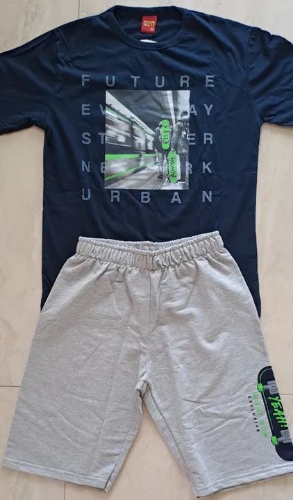 Conjunto bermuda e camisa masc 12 anos - Foto 5