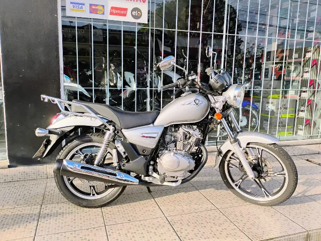 Haojue Chopper 150 2021, baixa km, revisada com garantia, aceito troca e financiamento