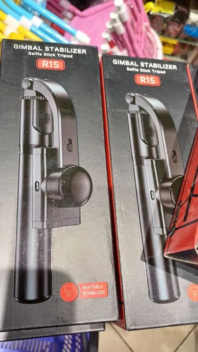 Gimbal estabilizador suporte para celular Selfie Stick R15