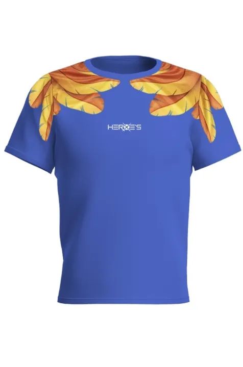 Camiseta Heroes Azul Beach tennis - Tamanho XL Slim Fit - 1 peça