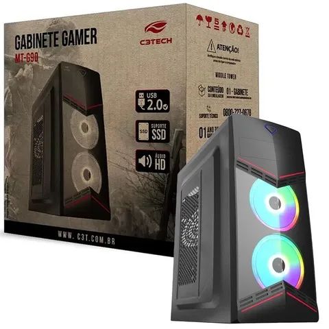 Gabinete Gamer Mt-g90 Sem Fonte Atx, Itx, Micro Atx C3tech