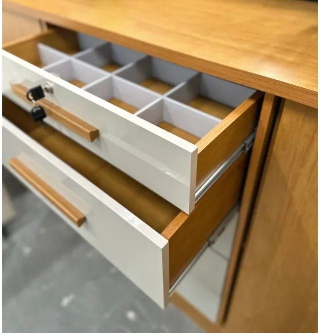 Cômoda 5 Gavetas 1 C/Chave 2Portas 1.36M. São Produtos Novos Direto de Fábrica P/Sua Casa. - Foto 5