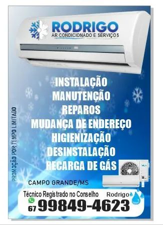 instalação de ar condicionado Split residencial e comercial.