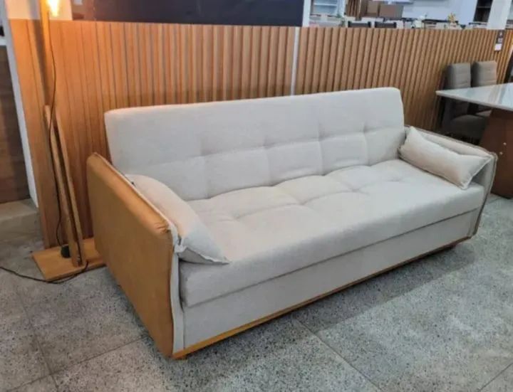 Sofá cama luxo com baú  - Foto 3