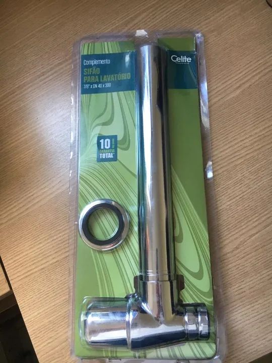 kit 20 Sifões  Pia Lavatório Banheiro Metal Com Copo 7/8 X 1.1/2'' Cor Cromado - Foto 2