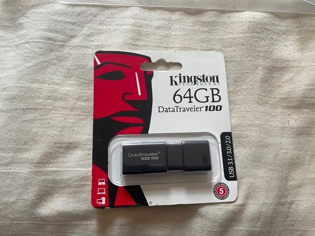 Pen drive usb 3.0 kingston dt100g3-64gb datatraveler 100 64gb generation 3 Original - Foto 6