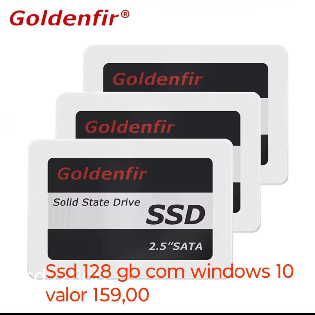 Ssd 128gb com windows 10 home 