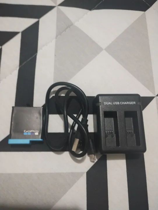 Carregador e bateria original Gopro 8 blek