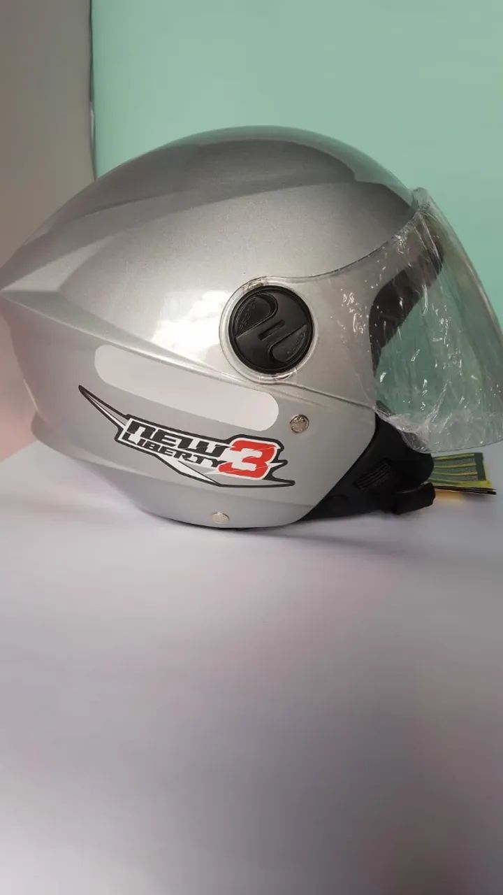 Capacete Pro Tork New Liberty Aberto Prata - Foto 3