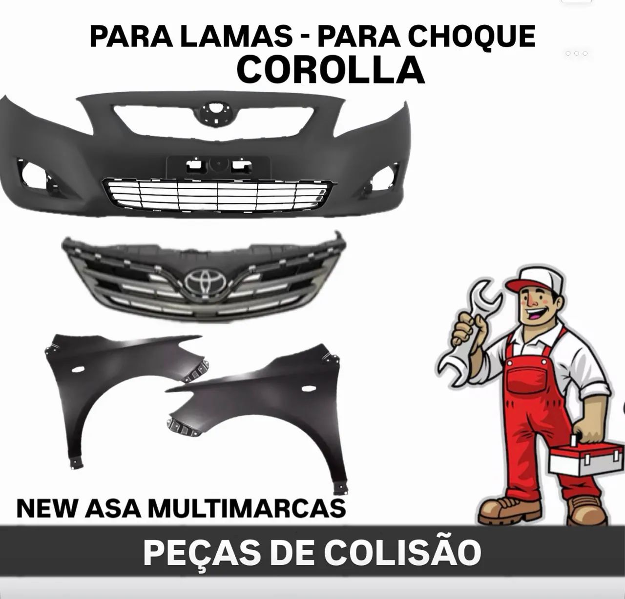PARA LAMAS - PARA BARROS - PARA CHOQUES PARA SEU COROLLA 