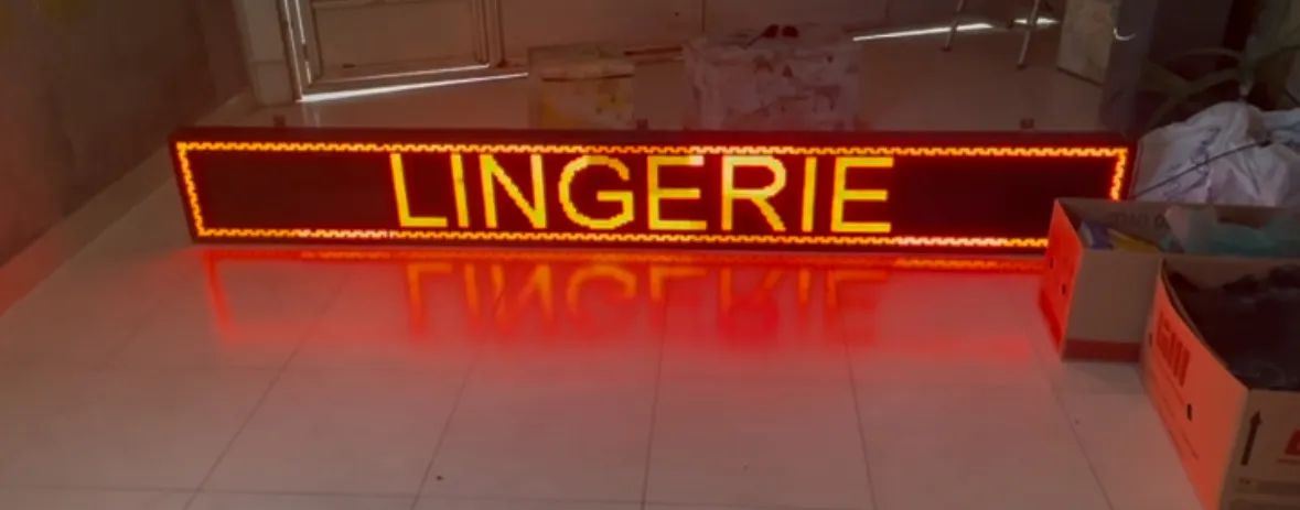 Placa de LED para Loja de Lingerie