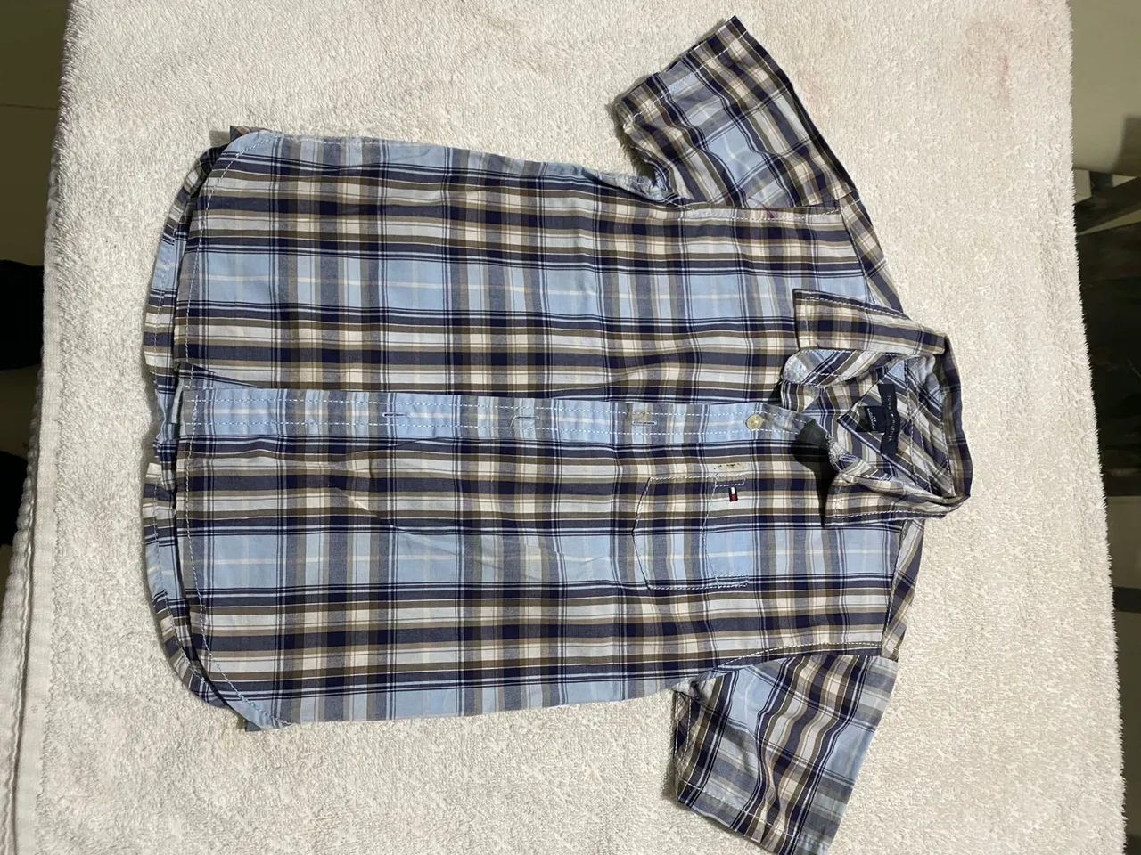 Camisa xadrez Tommy Hilfiger infantil e variados média preço