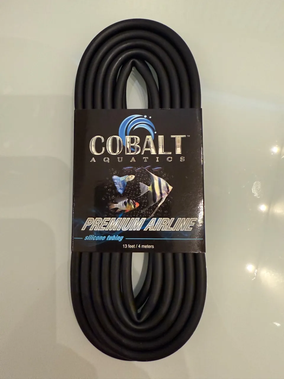 Mangueira de Silicone Preto Cobalt - Premium Airline para Aquário (4m)