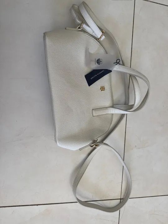 Bolsa Tommy Hilfiger branca -nova - Foto 2