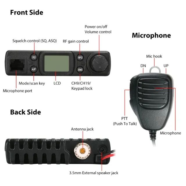 Rádio Voyager Px 40 Canais vr 2440 Am/fm Carro Caminhão - Foto 5