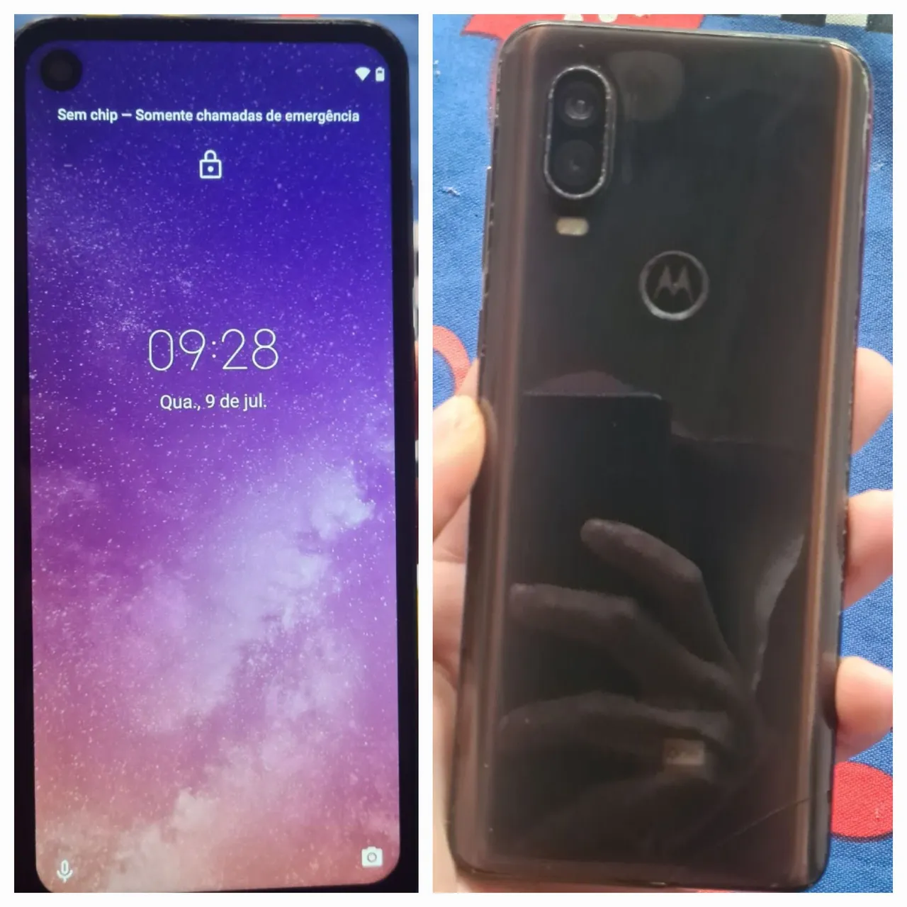 Moto one vision Biometria off