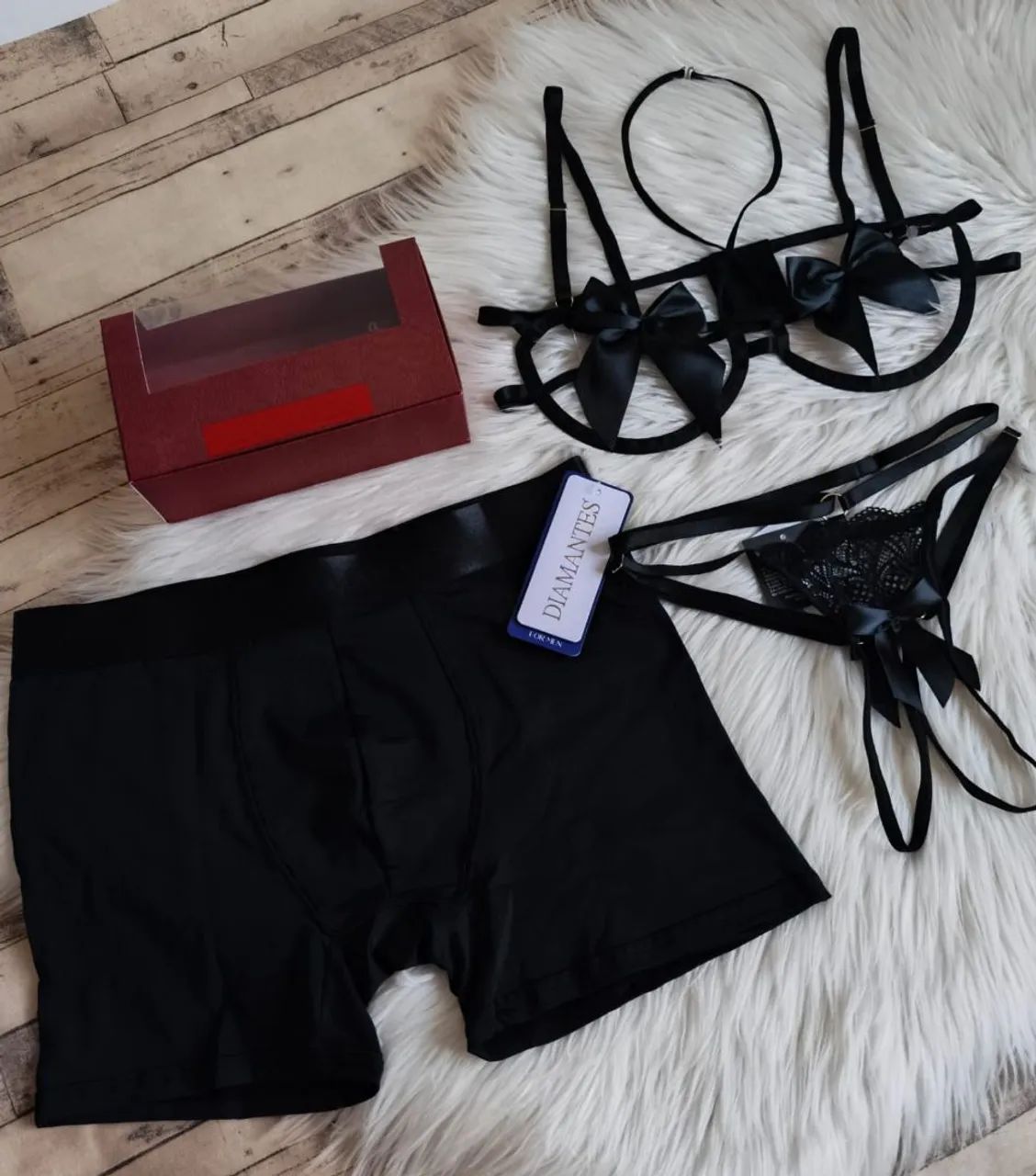 Conjunto Lingerie Masculina Diamantes - Foto 2