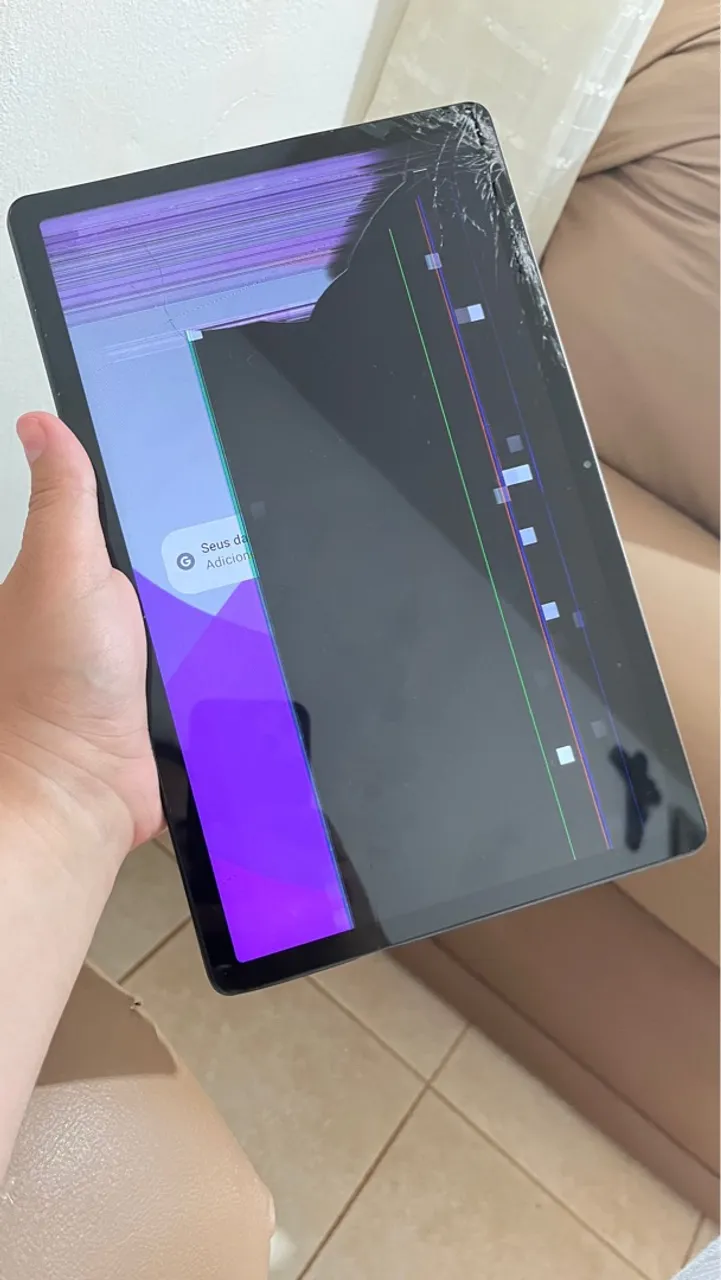 Tablet Lenovo Tab p11 TB - J616F / Com tela danificada - Ideal para reparo ou peças