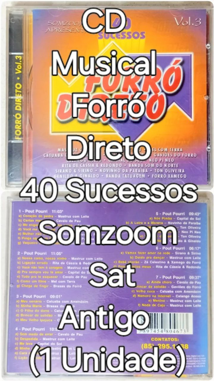 CD Musical Forró Direto Antigo