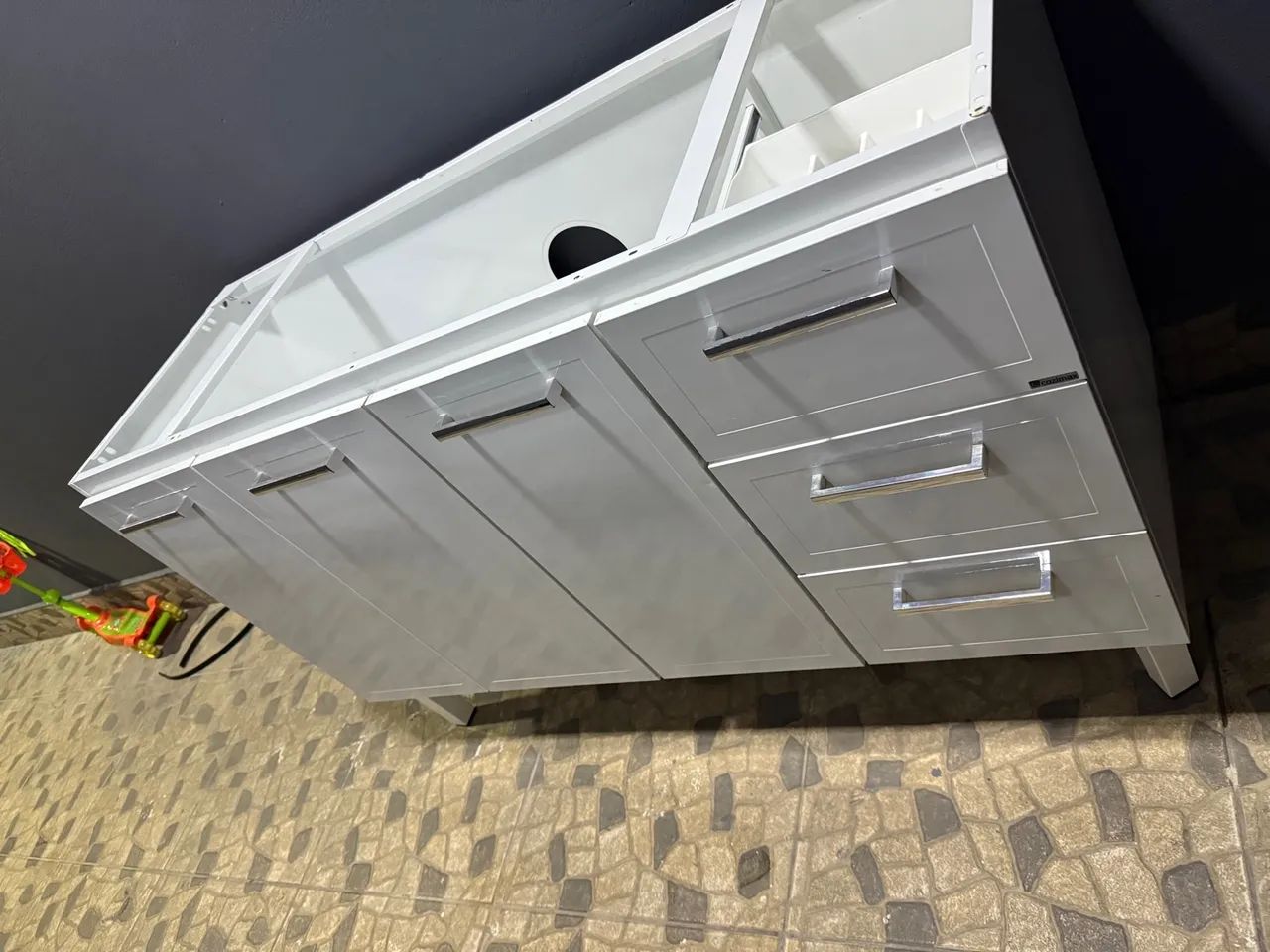 Gabinete cozinha aço 1,5 m