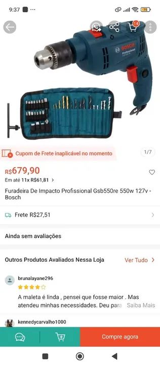 Venda novo na caixa 