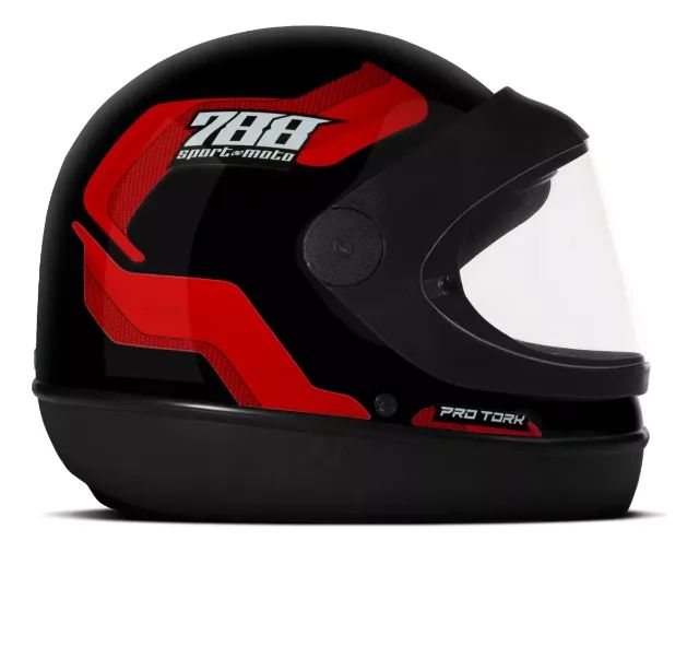 PROMOÇÃO! Capacetes Pro Tork Sport Moto 788 viseira Fumê ou Transparente - Foto 3