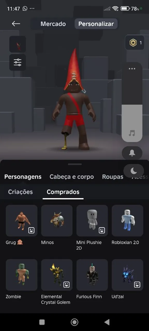Conta de Roblox