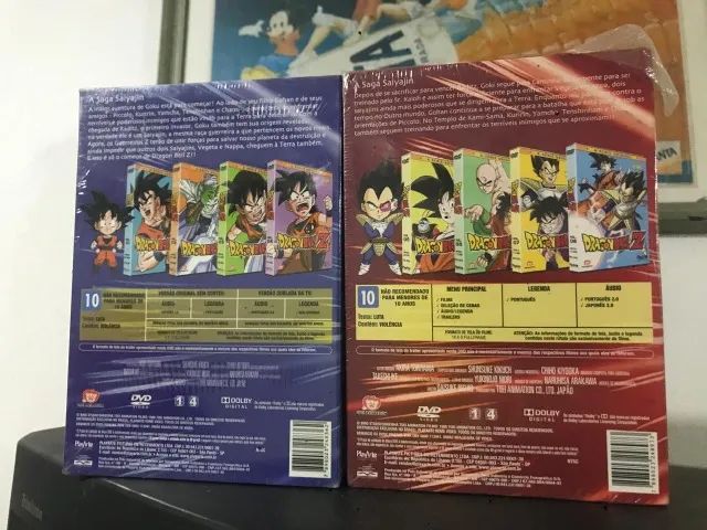 【セット】DRAGON BALL Z DVD-BOX VOL.1 VOL.2 BOX DVD DRAGON BALL Z - 1 e 2 - PLAY ARTE - 8 DVDS - NOVO LACRADO