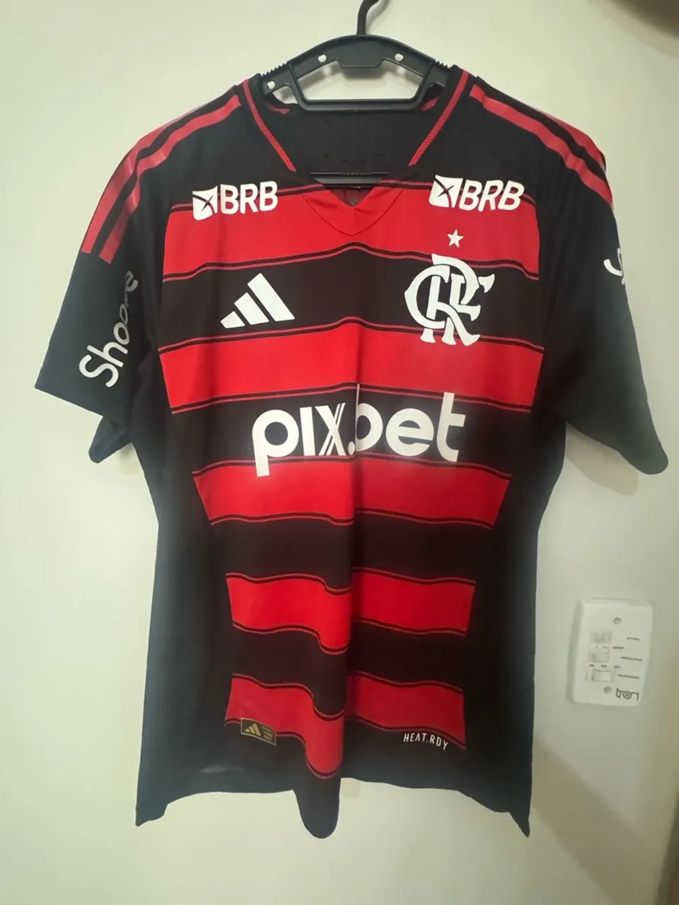 Camisa Flamengo usada pelo plata 2025