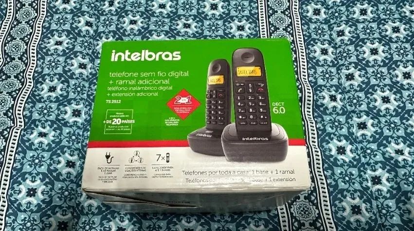 Telefone sem fio digital com ramal Intelbras TS 2512 - Foto 2