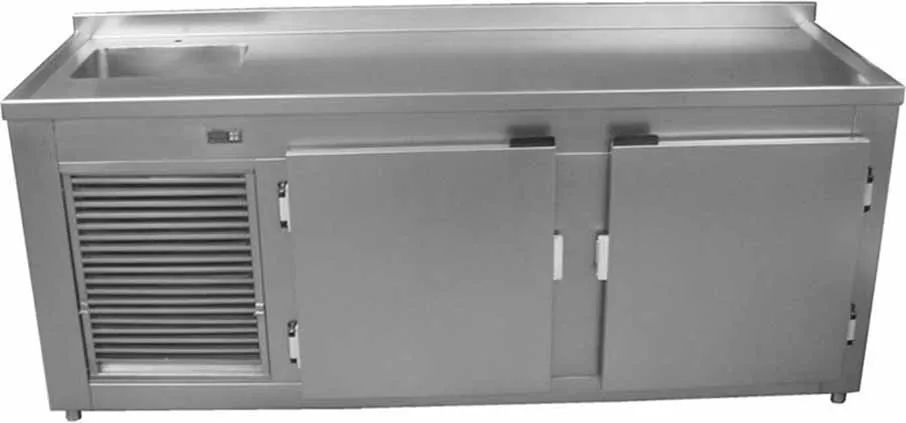 Balcão refrigerado com cuba em aço inox 430! - Foto 2
