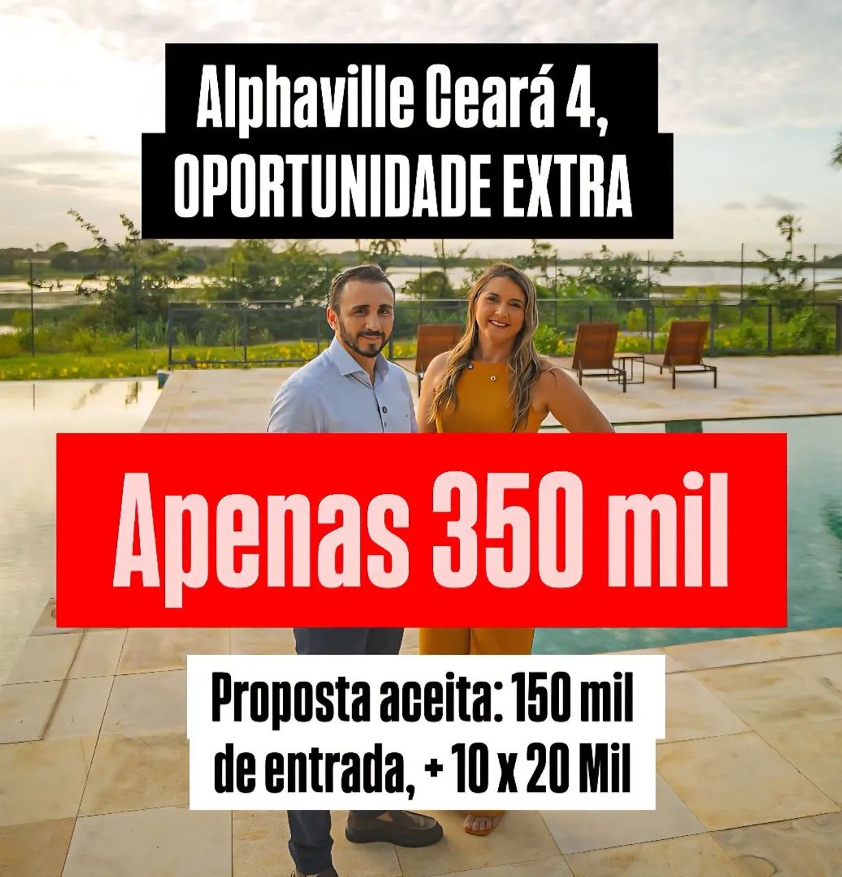 Lote no Residencial Alphaville Ceará 4, apenas 350 mil, parcelado, oportunidade única 