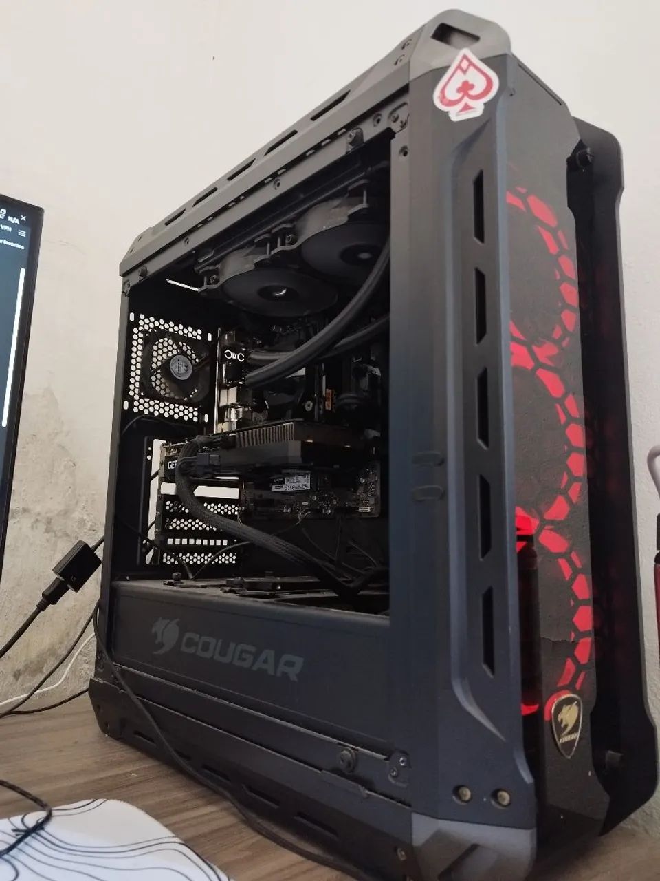 PC Gamer com monitor e cadeira gamer da fox - Foto 2